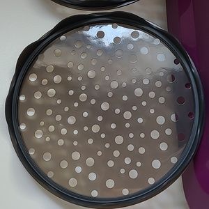 NIB Pampered Chef microwave chip maker set of 2